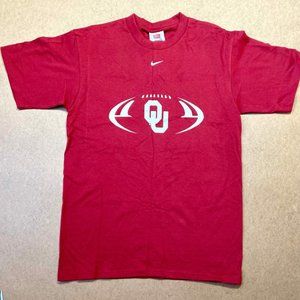 Nike Team OU OKLAHOMA SOONERS Football T Shirt - Size SMALL
